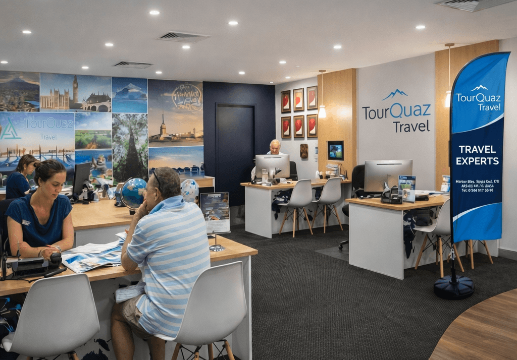 TourQuaz Travel office interior