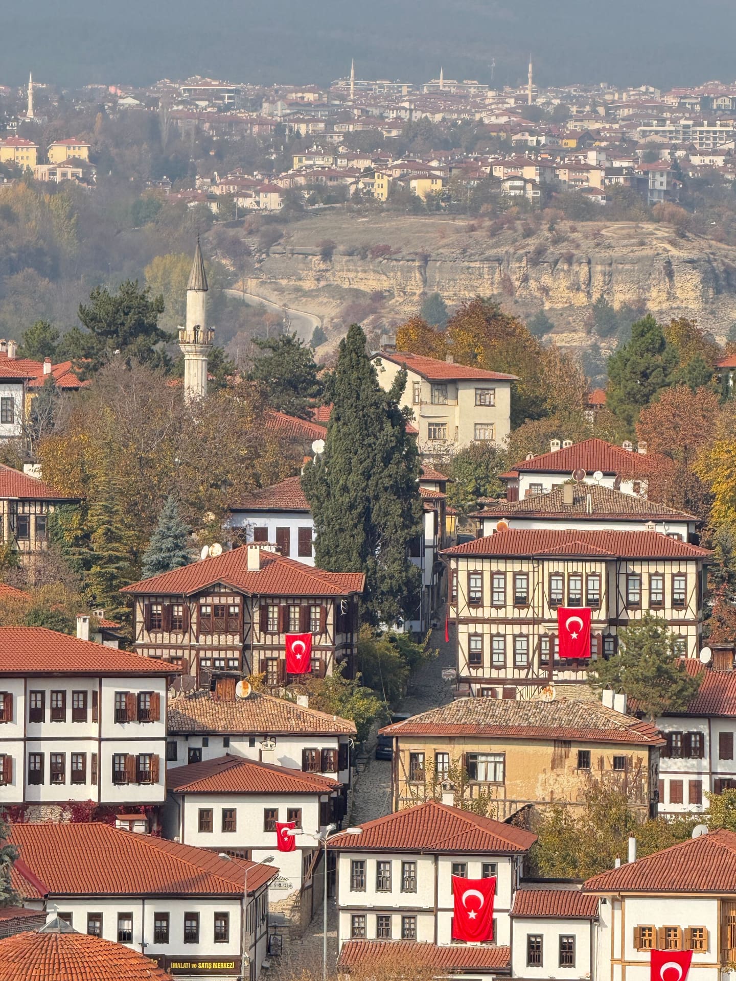 Safranbolu Ottoman houses with red-tiled rooftops